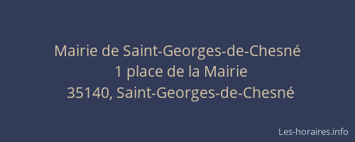 Mairie de Saint-Georges-de-Chesné