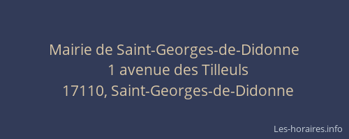 Mairie de Saint-Georges-de-Didonne