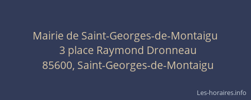 Mairie de Saint-Georges-de-Montaigu
