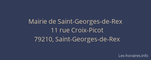 Mairie de Saint-Georges-de-Rex