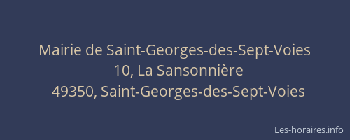 Mairie de Saint-Georges-des-Sept-Voies