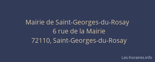 Mairie de Saint-Georges-du-Rosay