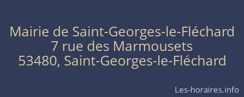 Mairie de Saint-Georges-le-Fléchard