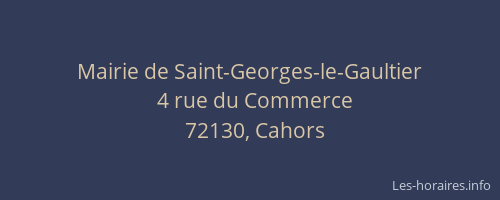 Mairie de Saint-Georges-le-Gaultier