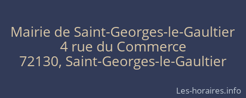 Mairie de Saint-Georges-le-Gaultier