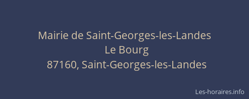 Mairie de Saint-Georges-les-Landes