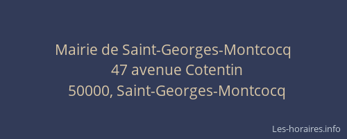 Mairie de Saint-Georges-Montcocq