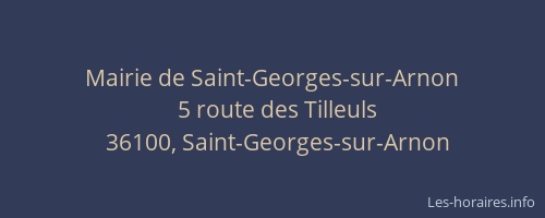 Mairie de Saint-Georges-sur-Arnon