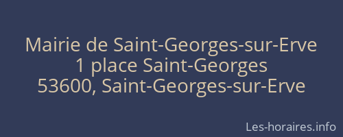 Mairie de Saint-Georges-sur-Erve
