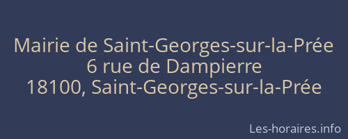 Mairie de Saint-Georges-sur-la-Prée