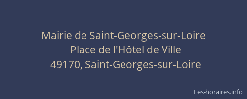 Mairie de Saint-Georges-sur-Loire
