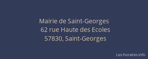 Mairie de Saint-Georges