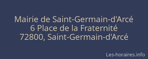 Mairie de Saint-Germain-d'Arcé
