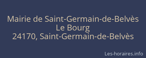 Mairie de Saint-Germain-de-Belvès