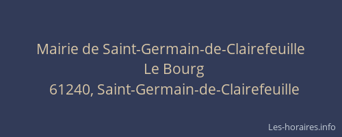 Mairie de Saint-Germain-de-Clairefeuille