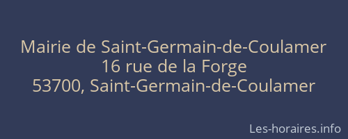 Mairie de Saint-Germain-de-Coulamer