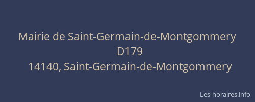 Mairie de Saint-Germain-de-Montgommery