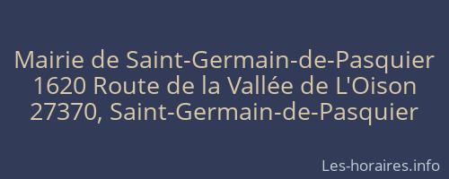 Mairie de Saint-Germain-de-Pasquier