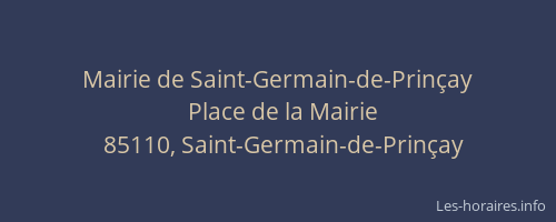 Mairie de Saint-Germain-de-Prinçay