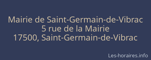Mairie de Saint-Germain-de-Vibrac