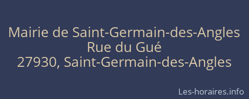 Mairie de Saint-Germain-des-Angles