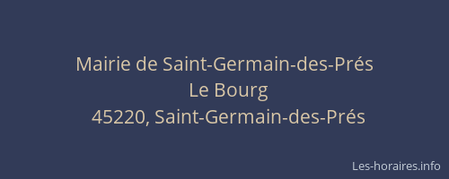 Mairie de Saint-Germain-des-Pr&eacute;s