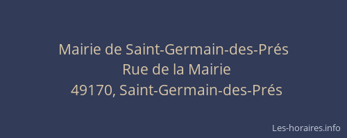 Mairie de Saint-Germain-des-Prés