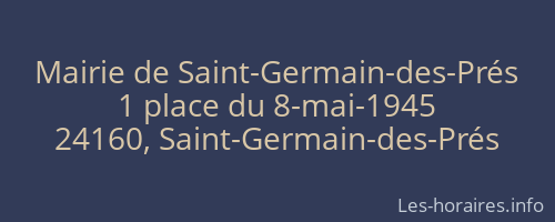 Mairie de Saint-Germain-des-Prés