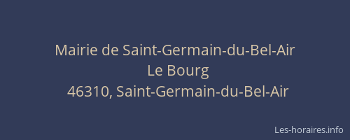 Mairie de Saint-Germain-du-Bel-Air