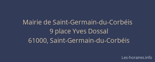 Mairie de Saint-Germain-du-Corbéis