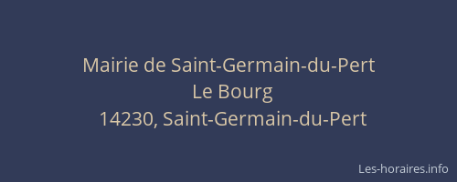Mairie de Saint-Germain-du-Pert