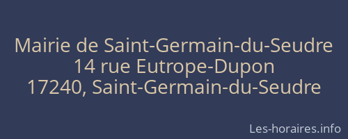 Mairie de Saint-Germain-du-Seudre
