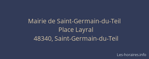 Mairie de Saint-Germain-du-Teil