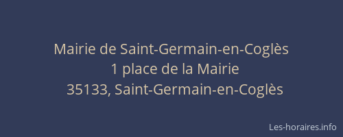 Mairie de Saint-Germain-en-Coglès