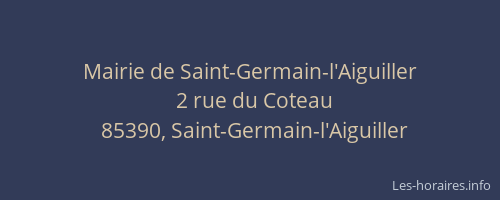 Mairie de Saint-Germain-l'Aiguiller