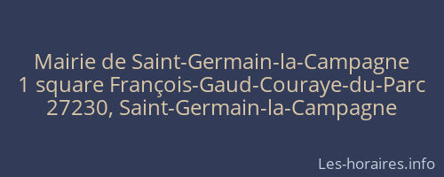 Mairie de Saint-Germain-la-Campagne