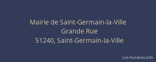 Mairie de Saint-Germain-la-Ville
