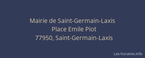 Mairie de Saint-Germain-Laxis