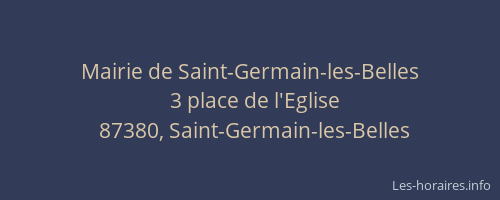 Mairie de Saint-Germain-les-Belles