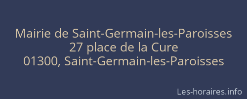 Mairie de Saint-Germain-les-Paroisses