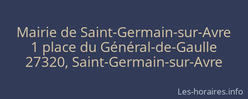 Mairie de Saint-Germain-sur-Avre