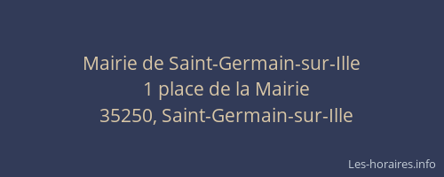 Mairie de Saint-Germain-sur-Ille