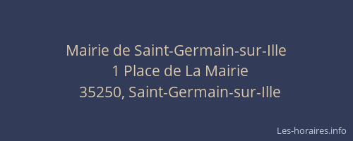 Mairie de Saint-Germain-sur-Ille