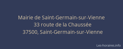 Mairie de Saint-Germain-sur-Vienne