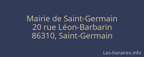 Mairie de Saint-Germain