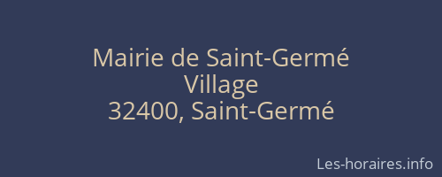 Mairie de Saint-Germé