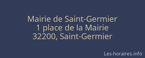 Mairie de Saint-Germier