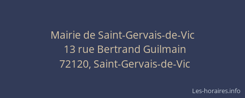 Mairie de Saint-Gervais-de-Vic