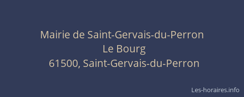 Mairie de Saint-Gervais-du-Perron