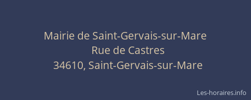 Mairie de Saint-Gervais-sur-Mare
